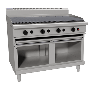 Waldorf 800 Series CH8120G-CB - 1200mm Gas Chargrill - Cabinet Base