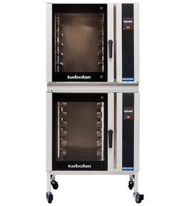 Turbofan E35T6-30/2 - Full Size Electric Convection Oven Touch Screen Control with Adjustable Feet Base Stand Double Stacked