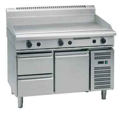 Waldorf 800 Series GP8120G-RB - 1200mm Gas Griddle Refrigerated Base