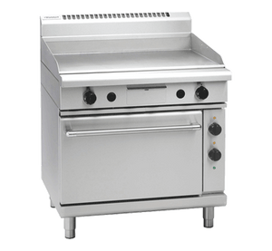 Waldorf 800 Series GP8910GEC - 900mm Gas Griddle Electric Convection Oven Range