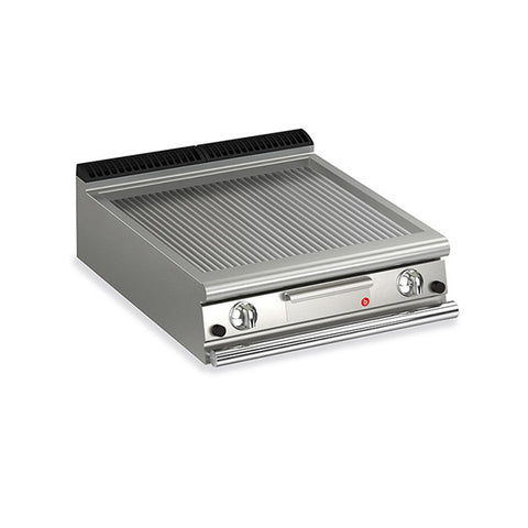 Baron Q70FT/G810 2 BURNER GAS FRY TOP WITH RIBBED MILD STEEL PLATE