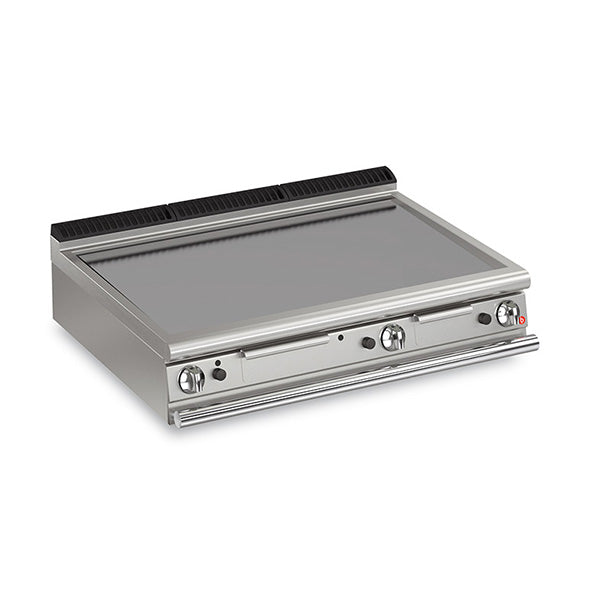 Baron Q70FTT/G1200 3 BURNER GAS FRY TOP WITH SMOOTH MILD STEEL PLATE AND THERMOSTAT CONTROL